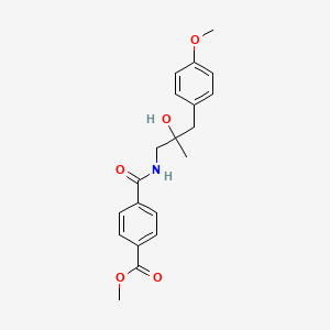 Methyl 4-((2-hydroxy-3-(4-methoxyphenyl)-2-methylpropyl)carbamoyl)benzoate