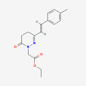 ethyl 2-[3-(4-methylstyryl)-6-oxo-5,6-dihydro-1(4H)-pyridazinyl]acetate