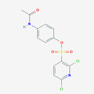 molecular formula C13H10Cl2N2O4S B2473861 4-Acetamidophenyl 2,6-dichloropyridine-3-sulfonate CAS No. 1259183-63-5