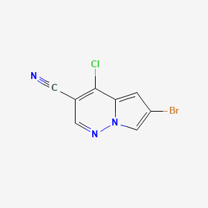 6-Bromo-4-chloropyrrolo[1,2-b]pyridazine-3-carbonitrile