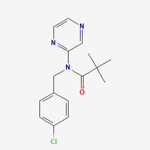 N-(4-chlorobenzyl)-2,2-dimethyl-N-(2-pyrazinyl)propanamide