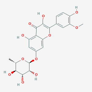 molecular formula C22H22O11 B2473925 异鼠李素7-O-α-L-鼠李糖苷 CAS No. 17331-72-5