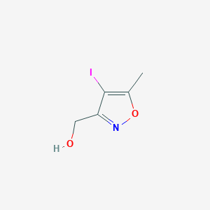 molecular formula C5H6INO2 B2473933 (4-Iodo-5-methyl-3-isoxazolyl)methanol CAS No. 854015-61-5