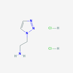 molecular formula C4H10Cl2N4 B2473939 2-(1H-1,2,3-三唑-1-基)乙胺二盐酸盐 CAS No. 4320-95-0