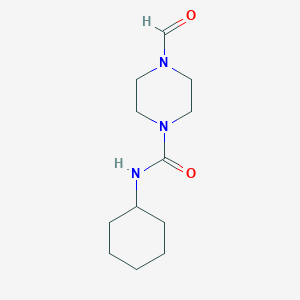 molecular formula C12H21N3O2 B2473940 N-环己基-4-甲酰基哌嗪-1-甲酰胺 CAS No. 710333-76-9