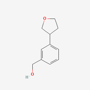 molecular formula C11H14O2 B2473942 [3-(Oxolan-3-yl)phenyl]methanol CAS No. 1784873-09-1