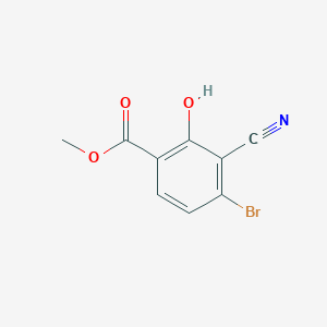 molecular formula C9H6BrNO3 B2473978 4-bromo-3-cyano-2-hydroxybenzoate de méthyle CAS No. 1805525-32-9