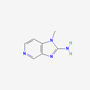 molecular formula C7H8N4 B2473997 1-甲基-1H-咪唑[4,5-c]吡啶-2-胺 CAS No. 1496649-55-8