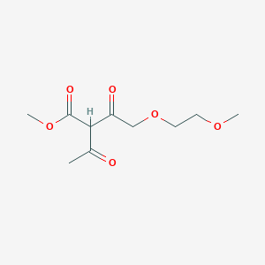 molecular formula C10H16O6 B2473999 2-乙酰基-4-(2-甲氧基乙氧基)-3-氧代丁酸甲酯 CAS No. 676348-62-2
