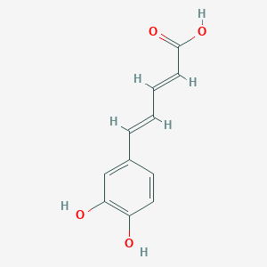 molecular formula C11H10O4 B024740 (2E,4E)-5-(3,4-Dihydroxyphenyl)-2,4-pentadienoic acid CAS No. 110501-70-7
