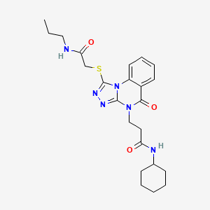 molecular formula C23H30N6O3S B2474014 N-(2-乙氧基苯基)-N-{[5-甲基-2-(4-甲基苯基)-1,3-恶唑-4-基]甲基}噻吩-2-磺酰胺 CAS No. 1113104-38-3