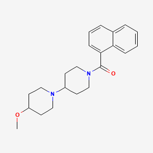 molecular formula C22H28N2O2 B2474020 (4-Methoxy-[1,4'-bipiperidin]-1'-yl)(naphthalen-1-yl)methanone CAS No. 1706074-20-5