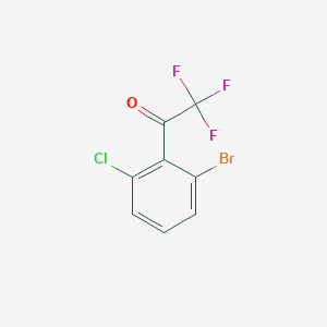 molecular formula C8H3BrClF3O B2474030 2'-溴-6'-氯-2,2,2-三氟乙酰苯酮 CAS No. 886502-80-3