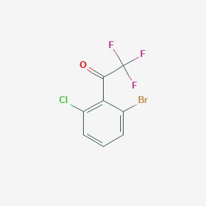 molecular formula C8H3BrClF3O B2474030 2'-Bromo-6'-chloro-2,2,2-trifluoroacétophénone CAS No. 886502-80-3