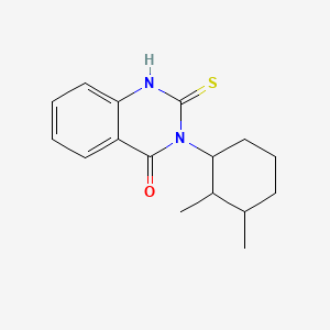 molecular formula C16H20N2OS B2474038 3-(2,3-Dimethylcyclohexyl)-2-sulfanyl-3,4-dihydroquinazolin-4-one CAS No. 439661-32-2