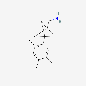 molecular formula C15H21N B2474039 [3-(2,4,5-Trimethylphenyl)-1-bicyclo[1.1.1]pentanyl]methanamine CAS No. 2287288-22-4