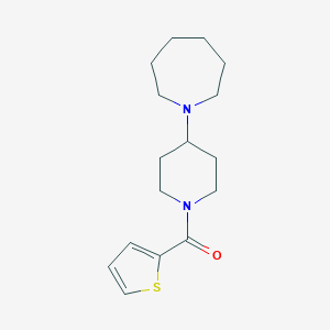 molecular formula C16H24N2OS B247405 1-[1-(2-Thienylcarbonyl)-4-piperidinyl]azepane 