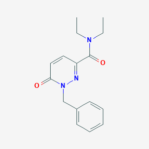 molecular formula C16H19N3O2 B2474059 1-benzyl-N,N-diethyl-6-oxo-1,6-dihydropyridazine-3-carboxamide CAS No. 1049500-59-5