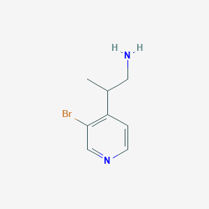 molecular formula C8H11BrN2 B2474062 2-(3-Bromopyridin-4-yl)propan-1-amine CAS No. 1780672-97-0