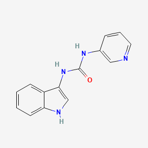 molecular formula C14H12N4O B2474080 1-(1H-indol-3-yl)-3-(pyridin-3-yl)urea CAS No. 922849-05-6