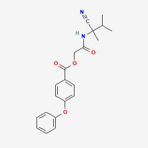 molecular formula C21H22N2O4 B2474083 [(1-Cyano-1,2-dimethylpropyl)carbamoyl]methyl 4-phenoxybenzoate CAS No. 877947-57-4
