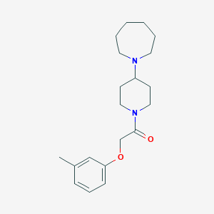 1-[4-(Azepan-1-yl)piperidin-1-yl]-2-(3-methylphenoxy)ethanone
