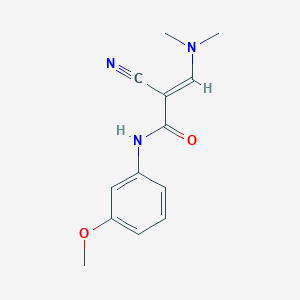 (E)-2-cyano-3-(dimethylamino)-N-(3-methoxyphenyl)-2-propenamide