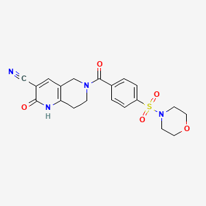 6-(4-(Morpholinosulfonyl)benzoyl)-2-oxo-1,2,5,6,7,8-hexahydro-1,6-naphthyridine-3-carbonitrile