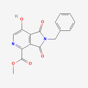 molecular formula C16H12N2O5 B2474118 methyl 2-benzyl-7-hydroxy-1,3-dioxo-2,3-dihydro-1H-pyrrolo[3,4-c]pyridine-4-carboxylate CAS No. 477888-26-9