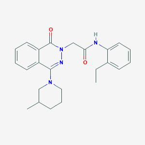 N-(2-ethylphenyl)-2-(4-(3-methylpiperidin-1-yl)-1-oxophthalazin-2(1H)-yl)acetamide