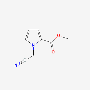 molecular formula C8H8N2O2 B2474126 methyl 1-(cyanomethyl)-1H-pyrrole-2-carboxylate CAS No. 123257-07-8; 24350-99-0