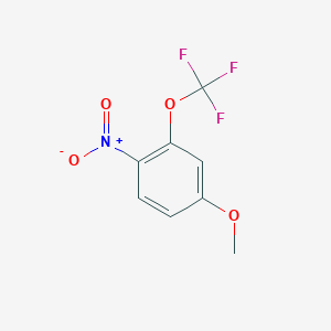 molecular formula C8H6F3NO4 B2474130 4-メトキシ-2-トリフルオロメトキシニトロベンゼン CAS No. 1260770-16-8