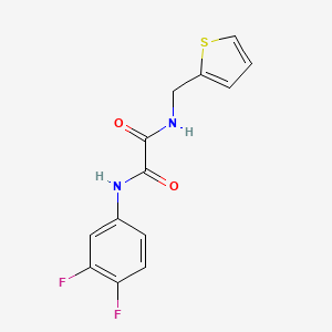 N1-(3,4-difluorophenyl)-N2-(thiophen-2-ylmethyl)oxalamide