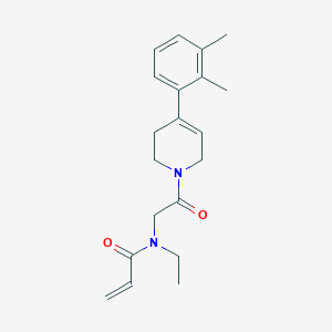molecular formula C20H26N2O2 B2474193 N-[2-[4-(2,3-Dimethylphenyl)-3,6-dihydro-2H-pyridin-1-yl]-2-oxoethyl]-N-ethylprop-2-enamide CAS No. 2361736-75-4