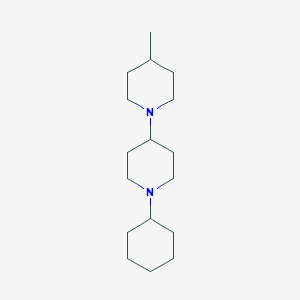 molecular formula C17H32N2 B247420 1'-Cyclohexyl-4-methyl-1,4'-bipiperidine 