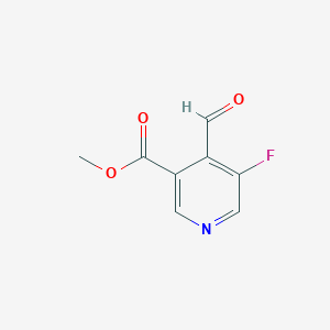 molecular formula C8H6FNO3 B2474218 Methyl 5-fluoro-4-formylpyridine-3-carboxylate CAS No. 2248378-38-1