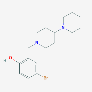 molecular formula C17H25BrN2O B247424 2-(1,4'-Bipiperidin-1'-ylmethyl)-4-bromophenol 