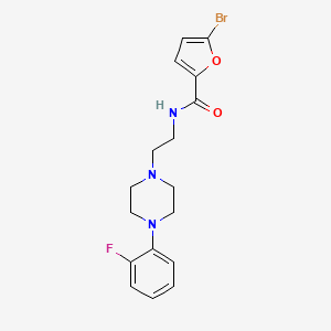 molecular formula C17H19BrFN3O2 B2474251 5-bromo-N-(2-(4-(2-fluorophenyl)piperazin-1-yl)ethyl)furan-2-carboxamide CAS No. 1049473-43-9
