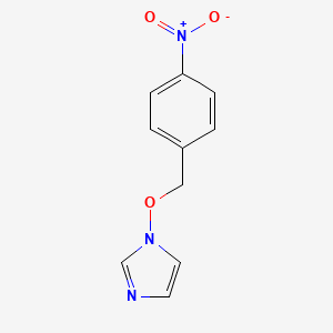 molecular formula C10H9N3O3 B2474276 1-[(4-nitrobenzyl)oxy]-1H-imidazole CAS No. 320424-37-1