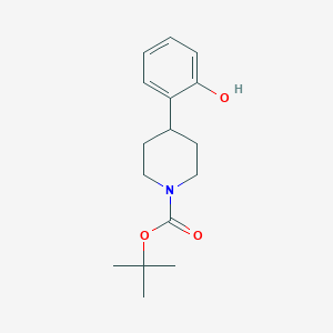 molecular formula C16H23NO3 B2474277 Tert-butyl 4-(2-hydroxyphenyl)piperidine-1-carboxylate CAS No. 174822-86-7