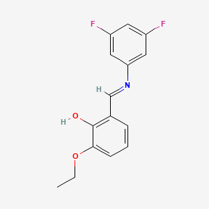 2-{(E)-[(3,5-difluorophenyl)imino]methyl}-6-ethoxyphenol