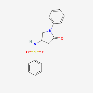 4-methyl-N-(5-oxo-1-phenylpyrrolidin-3-yl)benzenesulfonamide