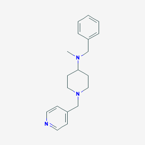 molecular formula C19H25N3 B247431 N-benzyl-N-methyl-1-(pyridin-4-ylmethyl)piperidin-4-amine 