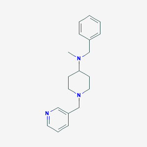 molecular formula C19H25N3 B247432 N-benzyl-N-methyl-1-(pyridin-3-ylmethyl)piperidin-4-amine 