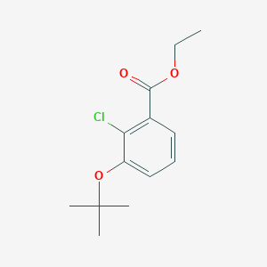 molecular formula C13H17ClO3 B2474334 3-(叔丁氧基)-2-氯苯甲酸乙酯 CAS No. 1803562-55-1