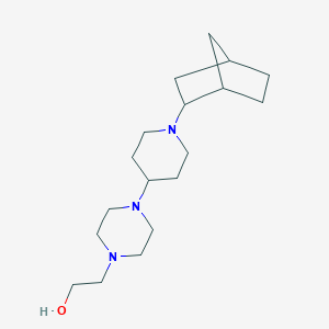 molecular formula C18H33N3O B247435 2-[4-(1-Bicyclo[2.2.1]hept-2-yl-4-piperidinyl)-1-piperazinyl]ethanol 