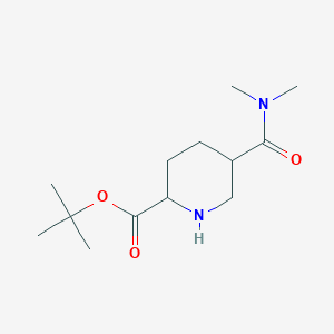 molecular formula C13H24N2O3 B2474357 tert-Butyl 5-(dimethylcarbamoyl)piperidine-2-carboxylate CAS No. 2126160-53-8