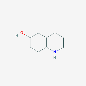 molecular formula C9H17NO B2474389 十氢喹啉-6-醇 CAS No. 16878-29-8
