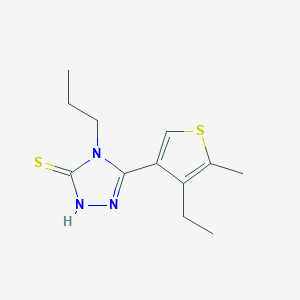 5-(4-ethyl-5-methylthien-3-yl)-4-propyl-4H-1,2,4-triazole-3-thiol
