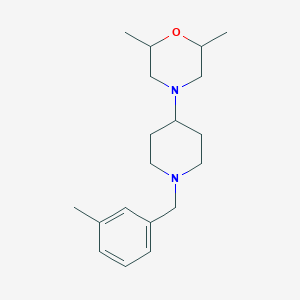 molecular formula C19H30N2O B247441 2,6-Dimethyl-4-[1-(3-methylbenzyl)piperidin-4-yl]morpholine 